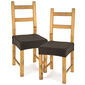 4Home Husă elastică scaun Comfort brown, 40 - 50 cm, set 2 buc