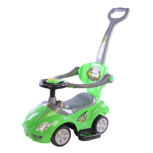 Baby Mix Mega Car 3 az 1-ben futóbicikli vezetőrúddal, zöld