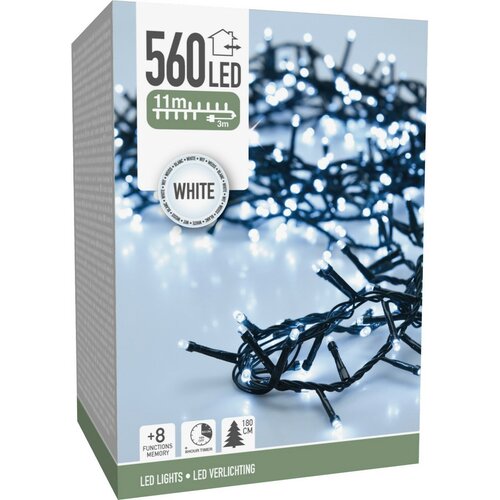Łańcuch świąteczny LED Twinkle biała zimna, 560x LED, 11 m