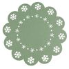 Altom Tischsets Snowflake grün, Durchmesser 38 cm , 4er-Set