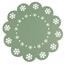 Altom Tischsets Snowflake grün, Durchmesser 38 cm , 4er-Set