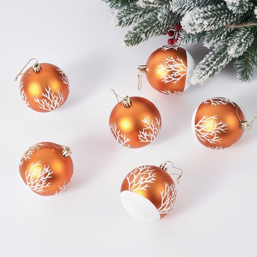 4Home Weihnachtsschmuck-Set Frost, 6 St., Gold
