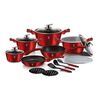 Set de oale de gătit Berlinger Haus 18 piese Burgundy Metallic Line