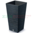 FURU SQUARE 24 cm-es virágtartó, antracit