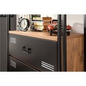 Regál Cosmo Cortex Black and Atlantic Pine