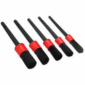 Sixtol Set mehkih preciznih krtač za čiščenjeavtomobilov KRTAČA ZA AVTOMOBILE 5 MEHKIH, 5 kosov