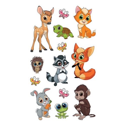 3D Aufkleber Animals, 8 x 14 cm