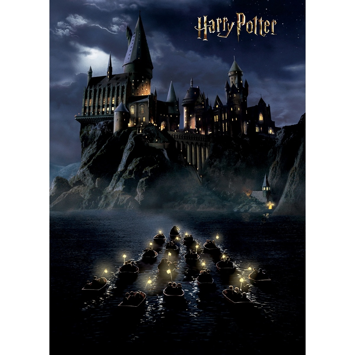 Gyerek fotó tapéta Harry Potter Roxfort éjszakája182 x 252 cm, 4 részes