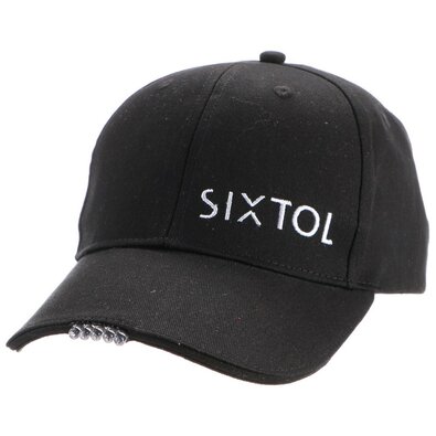 Sixtol Kšiltovka s LED svetlom B-CAP 25lm, USB,uni, črna