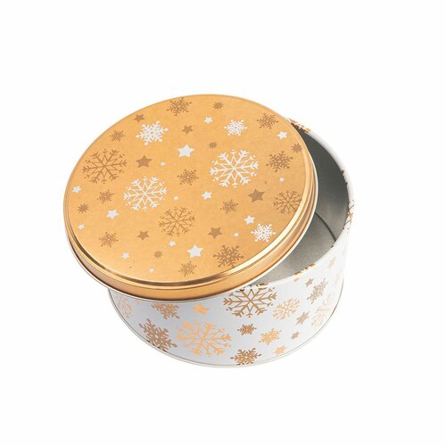 Altom Weihnachtsdosen-Set Golden Snowflakes, 3 Stück