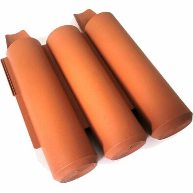 Zahradní palisáda - lem trávníku Maxi terakota, 2 m