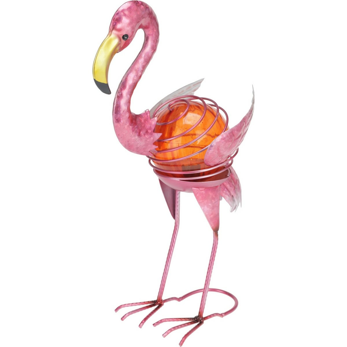 Flamingó napelemes kültéri dekoráció, 24 x 13 x magasság 33,5 cm, rózsaszín akciós termékkép 1
