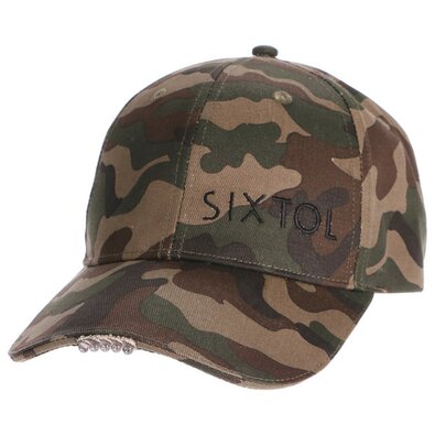 Sixtol Kšiltovka s LED svetlom B-CAP 25lm, USB,uni, maskáčová