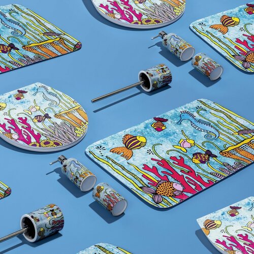 Wenko Keramik-Seifenspender Rollin'Art Ocean Life 360 ml