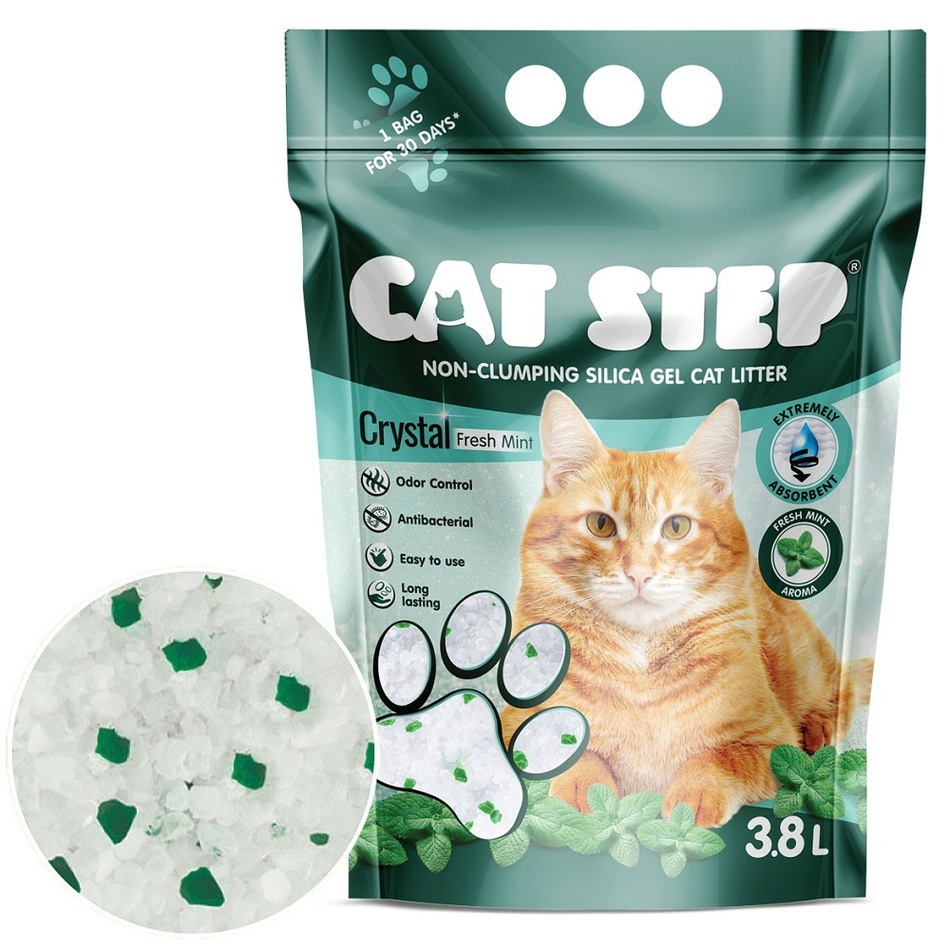 Cat Step Crystal Fresh Mint 1,67kg 3,8l / 8