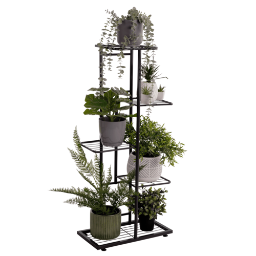 Blumenständer Bamir 1, Dunkelgrau, 43 x 22 x 98 cm