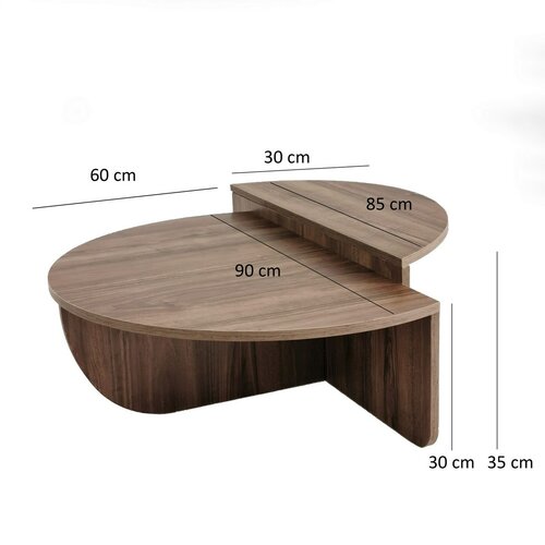 Podium Walnut dohányzóasztal