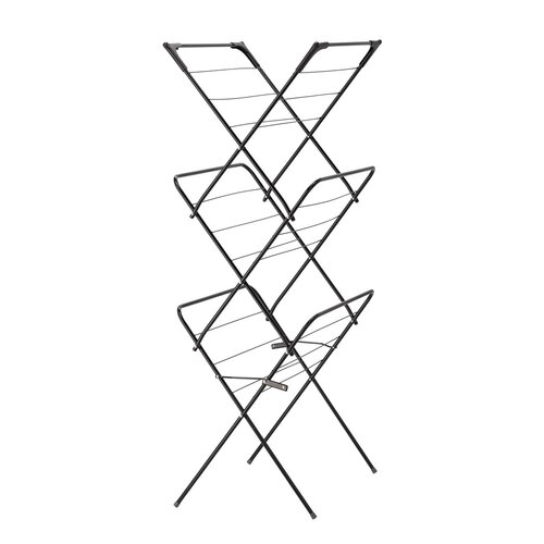 Aldotrade CAMILLA  ruhaszárító fekete, 62 x 51 x 136,5 cm