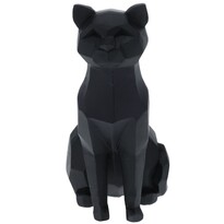 Decorațiune geometric Pisică, 20 cm, negru