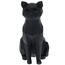 Dekoration geometric Sitzende Katze, 20 cm, Schwarz