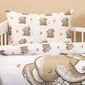 Lenjerie de pat copii, din bumbac, 4Home Elefănței, 100 x 135 cm, 40 x 60 cm