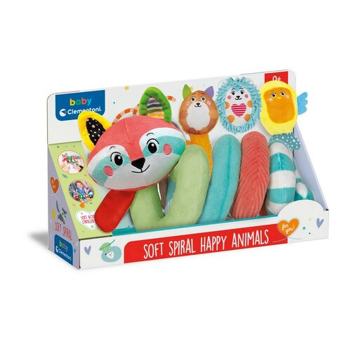 Clementoni Clemmy baby - Plyšová špirála na kočík, Veselé zvieratká