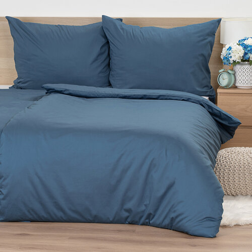 4Home Lenjerie de pat din satin Sea Blue, 140 x200 cm, 70 x 90 cm