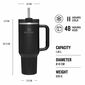 STANLEY Quencher H2.O FlowState Tumbler 1180 ml Black Tonal