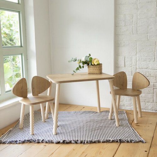 Dětská sada stolečku a židliček 2 ks Mickey TwoChair Set - Brown
