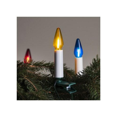 Felicia LED Filament karácsonyfaégő, színes készlet SV-16, 16 izzós