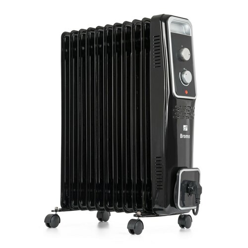 G21 Bromo olejový radiátor, 11 rebier, 2500 W,čierny