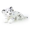 Rappa Plišasti tiger, bel, 60 cm ECO-FRIENDLY