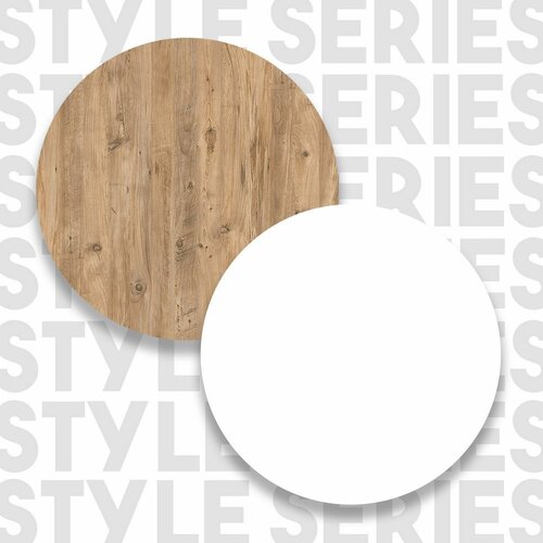 Masă de bar Lux White and Atlantic Pine