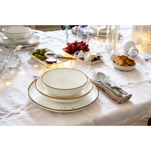 Mäser Miska Pintar White hnedé bodky 17 cm