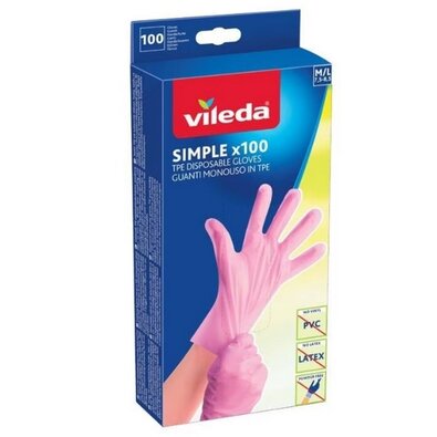 Vileda Simple kesztyű M/L 100 db