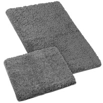 Bellatex Набір килимків для ванної кімнати Micro  сірий, 60 x 100 см, 60 x 50 см