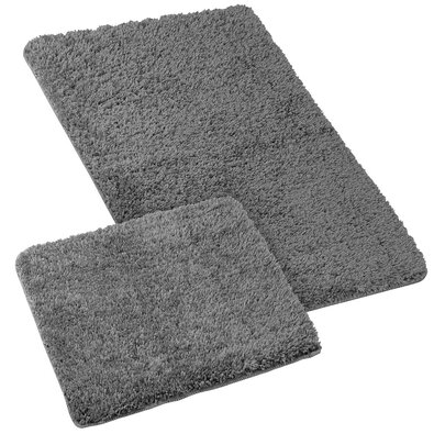 Bellatex Komplet dywaników łazienkowych Micro szary, 60 x 100 cm, 60 x 50 cm