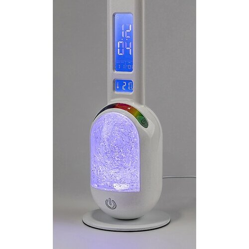 Rabalux 74231 stolná LED lampa s glitrami Figen, biela, 5W, 290lm, 5000K, stmievateľná