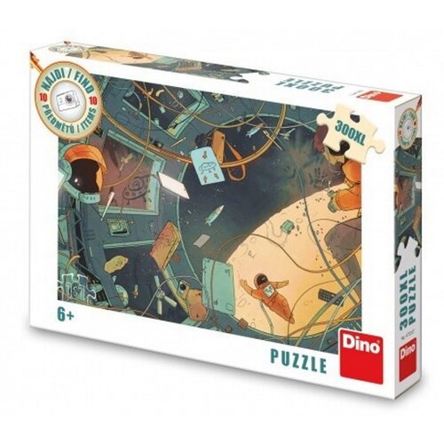 Dino Puzzle Space – găsește 10 obiecte, 300 piese XL