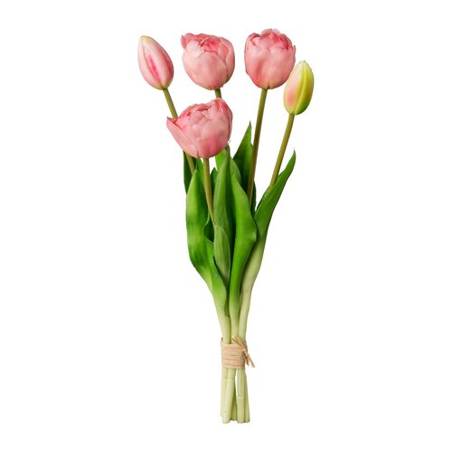 Künstlicher Tulpenstrauß Rosa, 39 cm