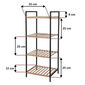 Полиця для ванної Tromso, 4 полиці, 38 x 95 x  32,5 см