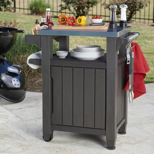 Keter Garten-Grilltisch UNITY 105 l, graphitfarben