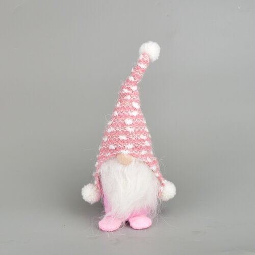 Bożonarodzeniowy skrzat tekstylny Pinky, 23 cm