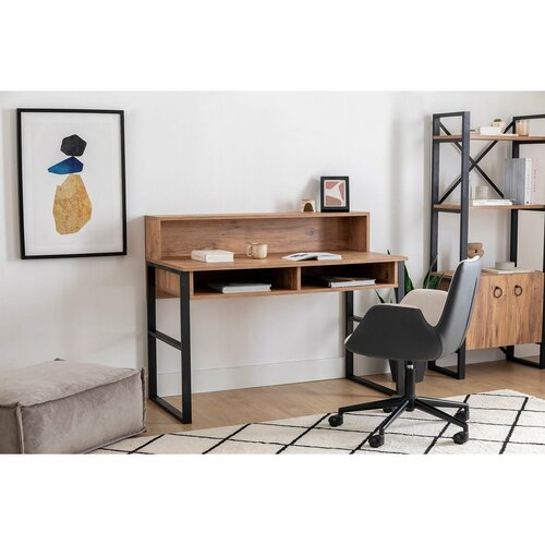 Birou Kemo Walnut and Black