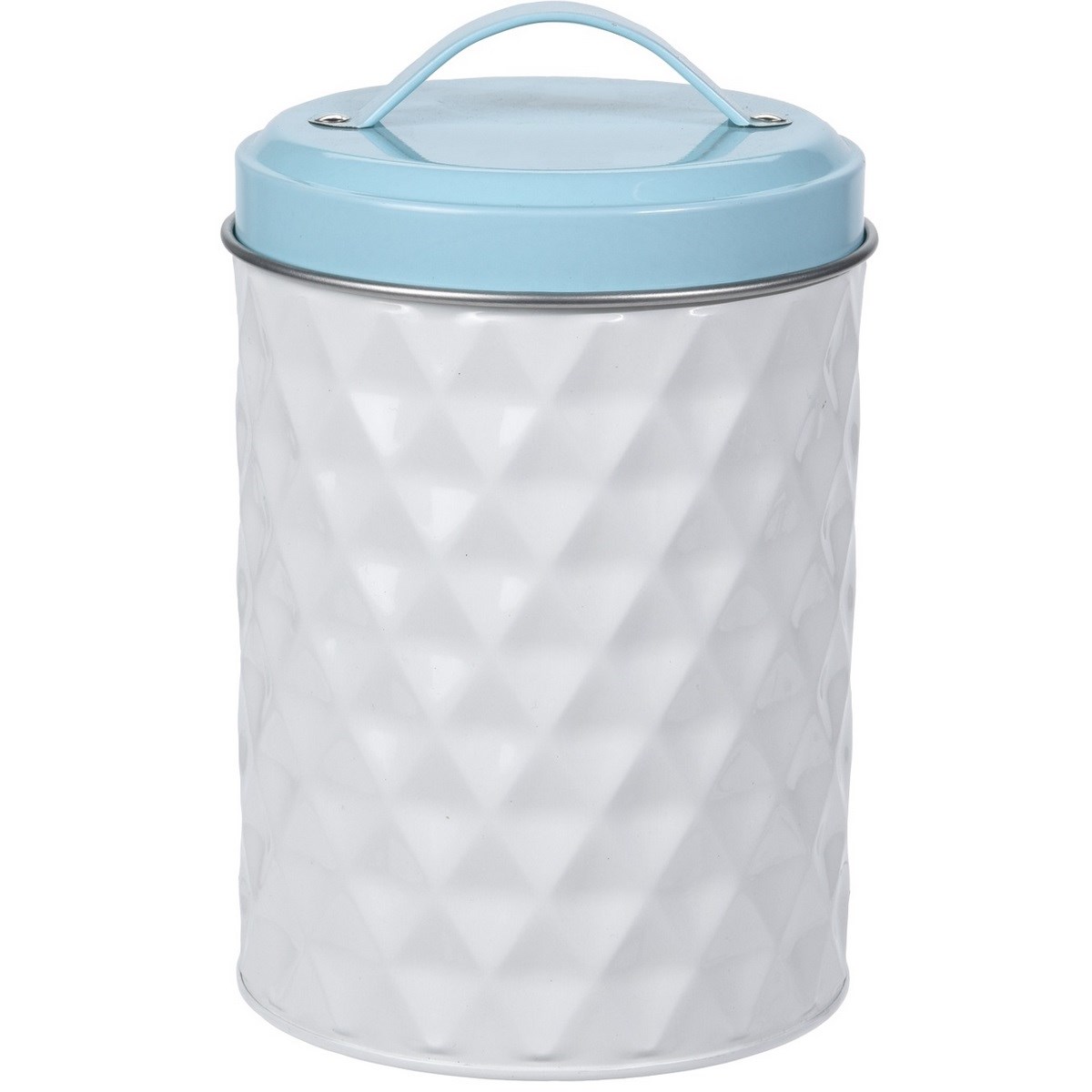 Plechová dóza s vekom Sweet, biela