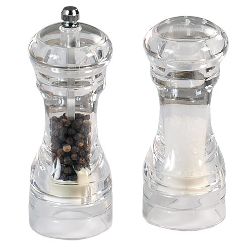 Râșniță de piper și sare Kesper 13500 acrilic, în. 14 cm