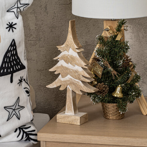 4Home Dekorace z mangového dřeva Frozen Tree, 30 cm