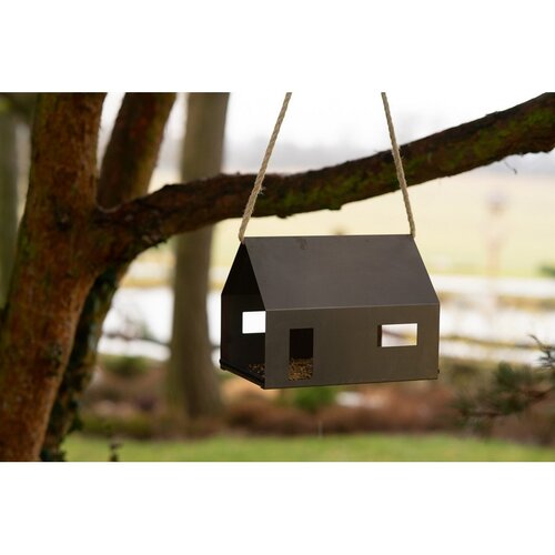 Hrănitoare pentru păsări Casa 30 x 21 x 23 cm, corten CORGARDEN 1040