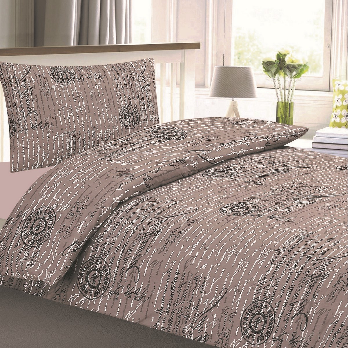 JAHU Krepové obliečky Bonita Romano, 140 x 200 cm, 70 x 90 cm