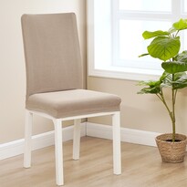 4Home Napínací voděodolný potah na židli Magic clean béžová, 45 - 50 cm, sada 2 ks